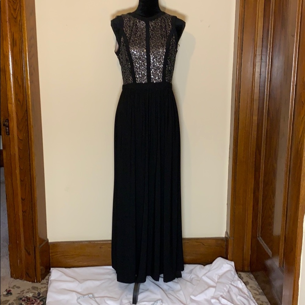 NW Nightway black sequinned dress, 10